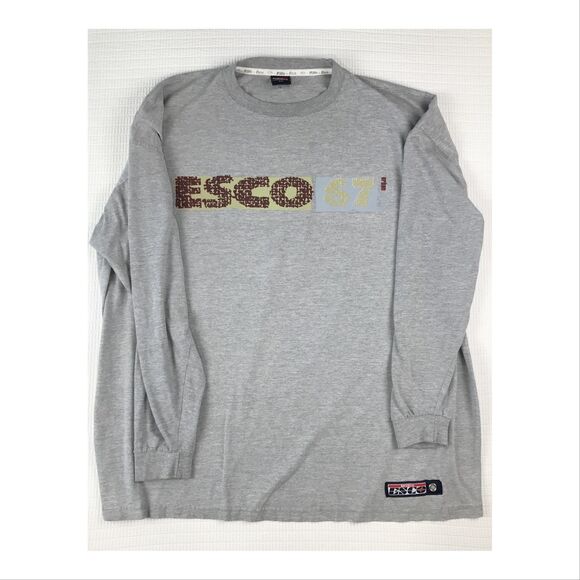 Vintage Willie Esco Mens T-Shirt XXL 2XL Long Sleeve Graphic Lizard Y2K Hip Hop - Picture 2 of 11